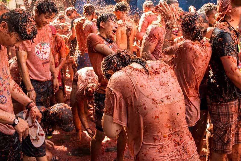 Be a part of Tomatina in Spain