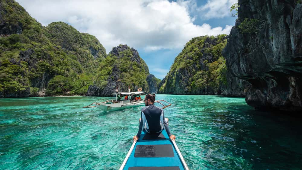Take a dip in the lagoons in Coron in Philippines Honeymoon Packages