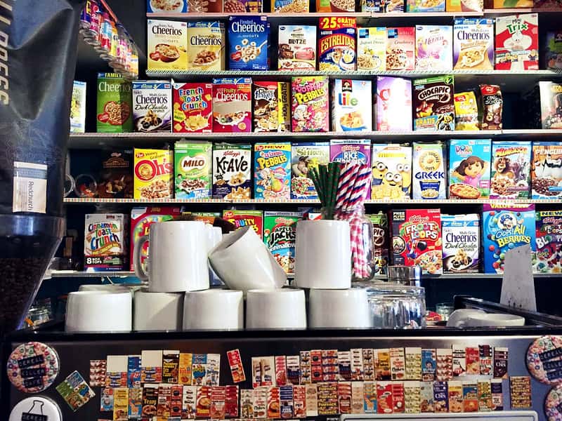 Try one of the 120 types of cereals at cereal killer cafes in All of Europe