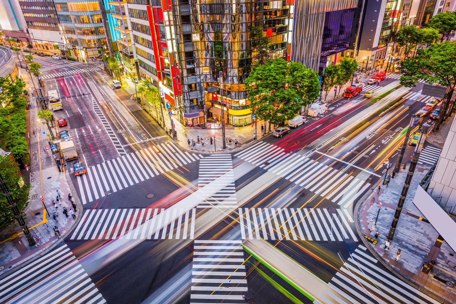 Ginza in Japan Group Tours