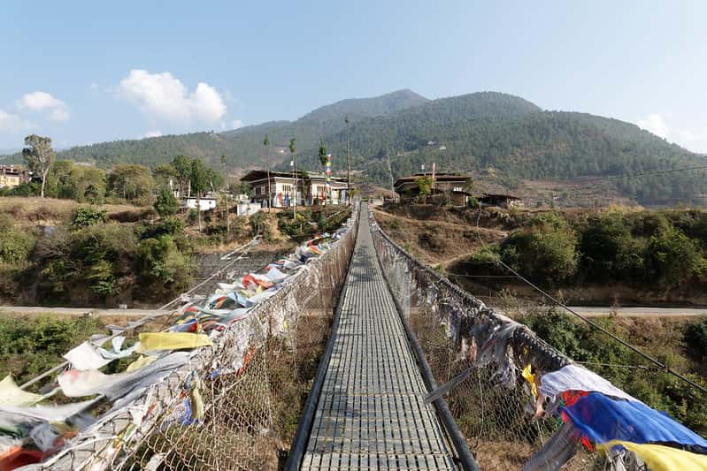 Punakha Suspension Bridge in India Group Tours