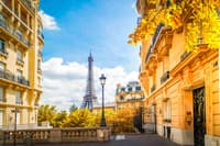 Eiffel Tour And Paris Street
