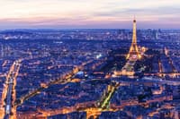 Eiffel tower at night